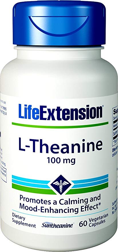 Life Extension L-Theanine (100mg, 60 Vegetarian Capsules)