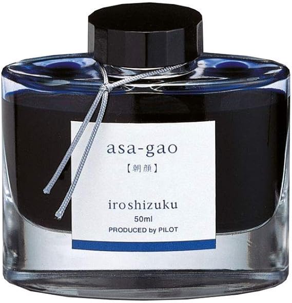 Pilot Iroshizuku Fountain Pen Ink - 50 ml Bottle - Asa-gao Morning Glory (Vivid Purplish Blue)