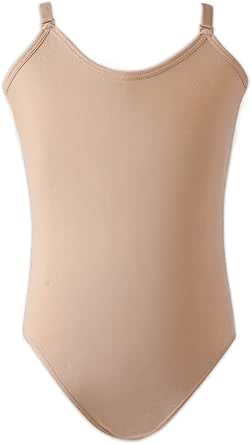 Stelle Girls Nude Seamless Undergarment Camisole Leotard for Dance/Ballet/Gymnastics