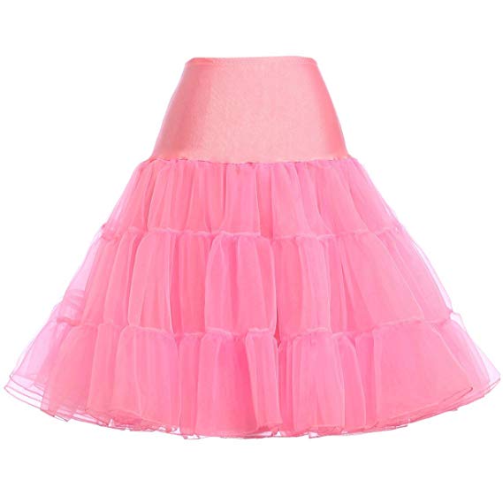 GRACE KARIN Women 50s Petticoat Skirts Tutu Crinoline Underskirt CL8922