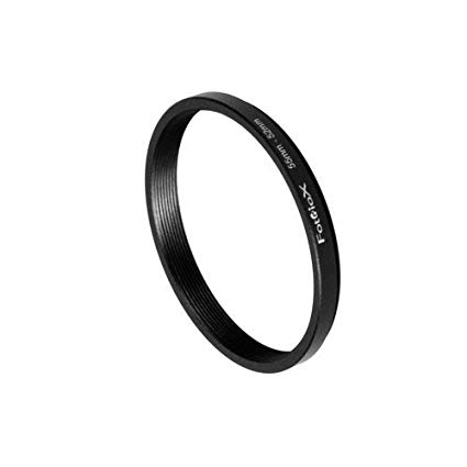 Fotodiox Metal Step Down Ring Filter Adapter, Anodized Black Aluminum 55mm-52mm, 55-52 mm