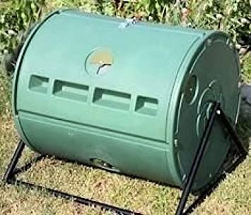 Sylvan 57 Gallon! Dual Spin Barrel Tumbler Composter for Home Gardening Composting