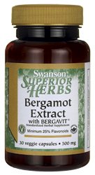 Swanson Bergamot Extract with Bergavit 500 mg 30 Veg Caps