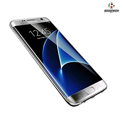 Best Samsung Galaxy S7 Edge Screen Protector Full Coverage S7 EDGE Tempered Glass s7 edge tempered glass( Glass(Silver Chrome)) (S7 Edge High Grade Japanese Glass)