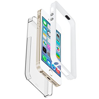 Case-Mate Naked Tough Case for iPhone 5/5S - Clear/White Bumper