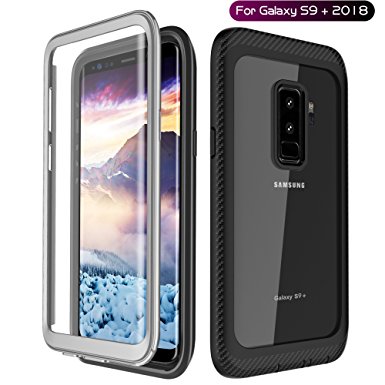 Samsung Galaxy S9 Plus Case, Singdo 360° Protection Full-body Rugged Clear Bumper Case With Built-in Screen Protector for Samsung Galaxy S9 Plus 2018 Release