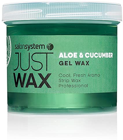 Salon System 450g Just Wax Aloe and Cucumber Gel Wax Brazilian Wax