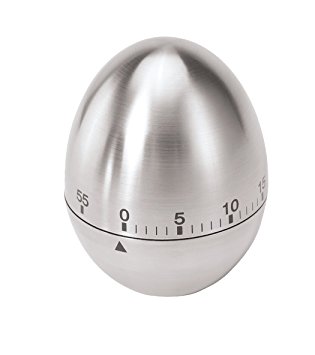 Umiwe(TM) Egg Stainless Steel 60-Minute Kitchen Timer-Silver With Umiwe Accessory Peeler