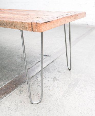 16" Hairpin Legs (Raw Steel) ▫ Industrial Strength ▫ Mid Century Modern ▫ Set of 4 Table Legs