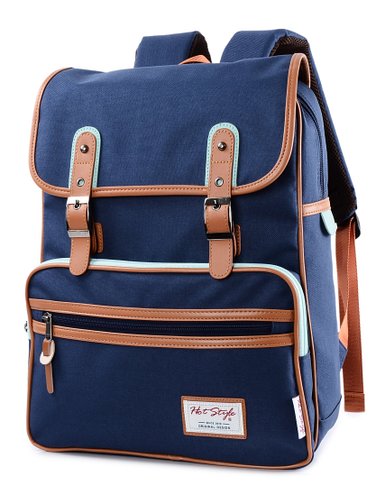 [HotStyle Basic Classic] SmileDay Vintage Laptop Backpack for College School