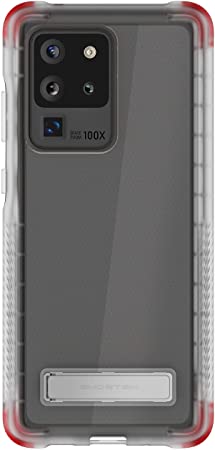 Ghostek Covert Galaxy S20 Ultra Case Clear with Kickstand Slim Thin Shockproof Design Scratch Resistant Back and Anti Slip Hand Grip Phone Cover for 2020 Samsung Galaxy S20 Ultra 5G (6.9 Inch) - Clear