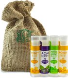 Natural and Organic Beeswax Lip Balm Multi-pack By Mothers Vault - Personal Care Lip Moisturizer for Both Men and Women