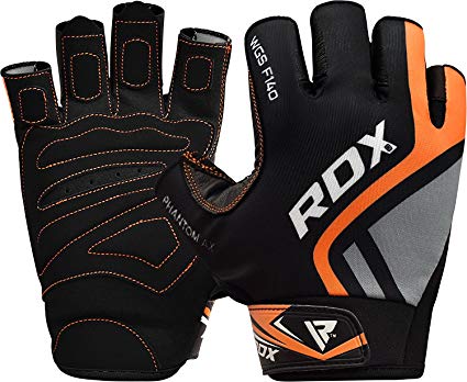 RDX Weight Lifting Gloves for Gym Workout – Cowhide Leather with Anti Slip Palm Protection – Great Grip for Fitness, Bodybuilding, Powerlifting, Weightlifting, Strength Training & Exercise
