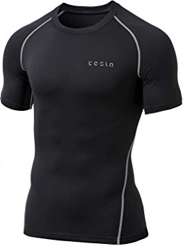 Tesla Men's Thermal Wintergear Compression Baselayer Short Sleeve Top YUB36/R36