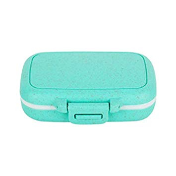 Portable 3 Slots seal folding Pill Cases Jewelry candy Storage Box Vitamin Medicine Pill Box Case Container Wheat stalks