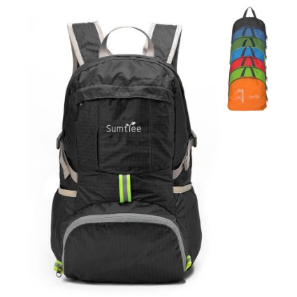 Sumtree 35L Ultra Lightweight Foldable Packable Backpack, Durable Hiking Daypack