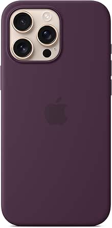 Apple iPhone 16 Pro Max Silicone Case with MagSafe and Camera Control - Plum ​​​​​​​