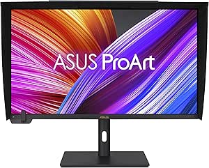 ASUS ProArt Display PA32UCXR Monitor Professionale da 32” pollici, 4K UHD (3840x2160) Mini LED, Calibrazione automatica, HDR-10, HLG, 99% Adobe RGB, 97% DCI-P3, ΔE&lt;1, USB-C, Calman, ColourSpace, Nero