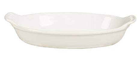 Le Creuset Heritage Stoneware Petite Oval Au Gratin Dish, White