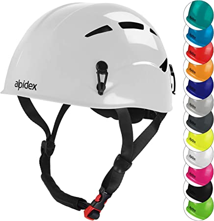 ALPIDEX Casco per Arrampicata de Donna e Uomo Casco Alpinismo en Diversi Colori