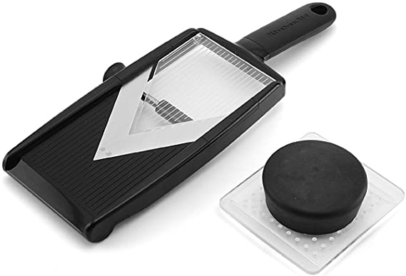 KitchenAid Adjustable Hand-Held V-Blade Mandoline Slicer, Black