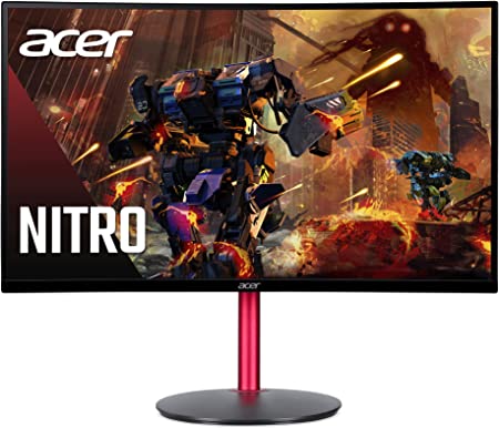 Acer Nitro ED270R Mbmiiphx 27" Full HD 1920 x 1080 VA 1500R Curved Gaming Monitor | AMD FreeSync Premium | 165Hz Refresh Rate | 1ms (VRB) | ZeroFrame Design | 1 x Display Port 1.4 & 2 x HDMI 2.0 Ports