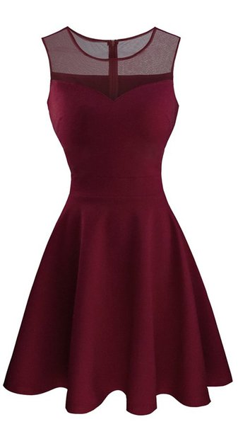 HARHAY Women's Lace A-Line Sleeveless Cocktail Evening Party Dress