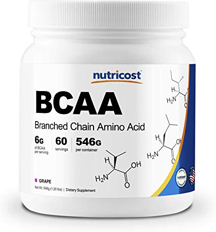 Nutricost BCAA Powder- 2:1:1 (Grape) 60 Servings