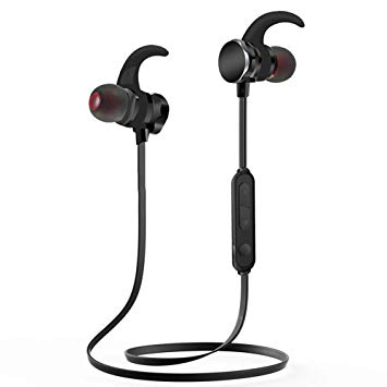 Bluetooth Headphones, Benefast 4.1 Wireless Sports Earphones with Mic HD Stereo in Ear Headset,Sweatproof Magnetic Earbuds Noise Cancelling,6 Hours Playtime for Gym Workouts