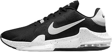 Nike Impact 4 Basketball Shoes (DM1124-011, Black/Wolf Grey/White) Size 11