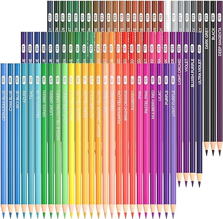 Shuttle Art 80 Regular Colored Pencils, Colored Pencils for Adult Coloring, Soft Core Color Pencils, Coloring Pencils for Adults Kids Artists Beginners Drawing Coloring Sketching