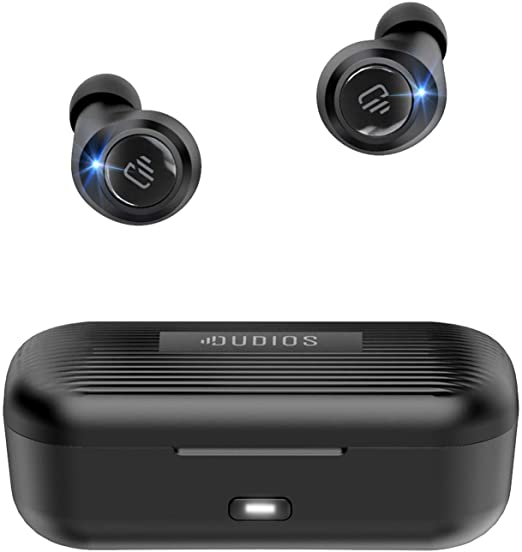 True Wireless Earbuds Dudios Wireless Headphones with One-Button Control Wireless Earphones Bluetooth 5.0 Headphones In-Ear Stereo Headset, IPX7 Waterproof for Sports/Music/Game