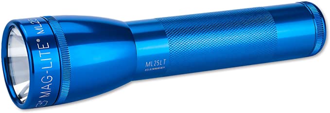 Mag-Lite ML25LT LED 2C-Cell Torch, 177 lm 16.9 cm, Blue, ML25LT-S2115, Aluminium