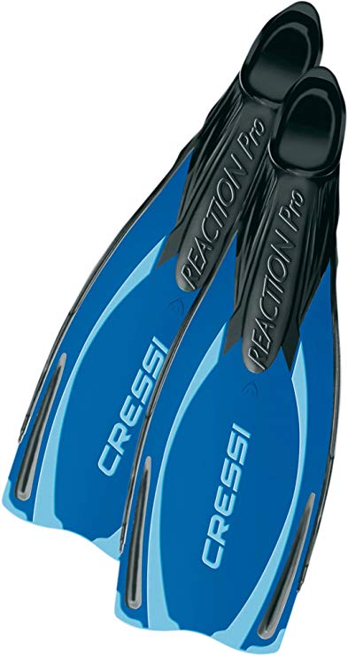 Cressi Adult Snorkeling & Scuba Diving Fins - Powerful Full Foot Pocket Fins | Reaction Pro: made in Italy