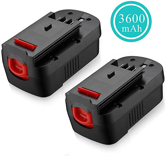 HPB18 Replacement for Black and Decker 18 Volt Battery 3.6Ah Ni-Mh HPB18-OPE FSB18 Compatible with Black & Decker 18V 244760-00 FS180BX A1718 FS18FL FSB18 FEB180S Firestorm Cordless Power Tool 2 Pack