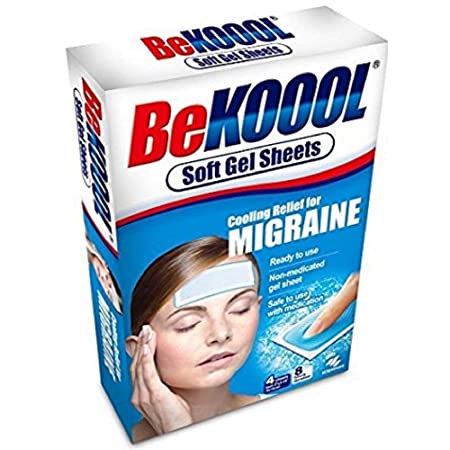 Be Koool Cooling Relief For Migraine Soft Gel Sheets 4 Each (Pack of 2)