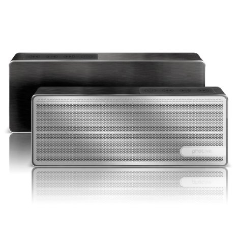 Photive Blade Portable Wireless Bluetooth Speaker 8 Hour Battery Aluminum Housing- Black