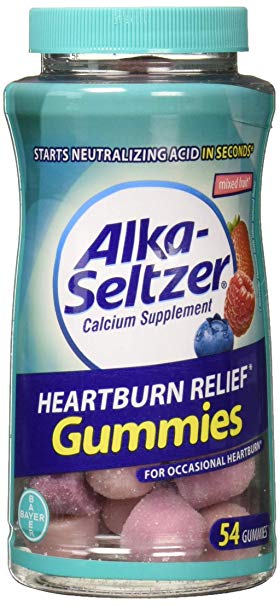 Alka-seltzer Heartburn Relief Gummies Mixed Fruit, 54Count