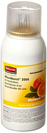 Rubbermaid Commercial Refill for Microburst 3000 Automatic Odor Control System, Mandarin Orange, FG402408