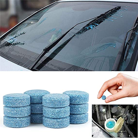 Car Washer Fluid, 10PCS/Pack(1PCS=4L Water) Car Solid Wiper Fine Seminoma Wiper Auto Window Cleaning Car Windshield Glass Cleaner Car Accessories, CLEANING TABLET