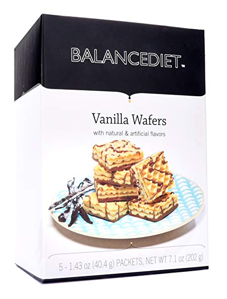 BalanceDiet | High Protein Vanilla Wafers | Healthy Snack or Dessert | 5 Pack