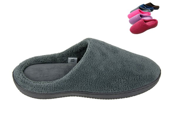 MOXO Womens and Mens Coral Fleece bedroom Slippers Footwear Memory Foam Clogs