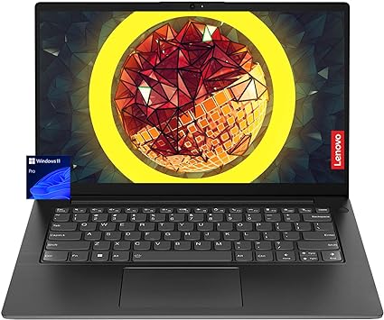 Lenovo Newest 14" FHD Slim Laptop, AMD Ryzen 5 7520U 4-Core Processor(Beat i5-1130G7), 512GB PCIe SSD, 8GB LPDDR5 5500Mhz Memory, Ethernet Port, HDMI, Webcam, USB C, Wi-Fi & Bluetooth, Windows 11 Pro