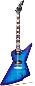 FFLX Solid Body Electric Guitar(BlueBerry Color),Mahogany Guitar body,Stainless steel and ball end frets,rosewood fretboard