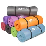 Fit Spirit Yoga Starter Set Kit - Includes 05 Inch NBR Exercise Mat and Optional Yoga Block Yoga Towels and Yoga Strap - Choose Your Color and Accessories