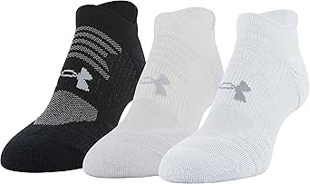 Under Armour Women's Play Up No Show Tab Socks, 3-Pairs