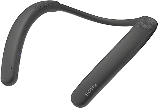 Sony SRS-NB10 Wireless Neckband Bluetooth Speaker Comfortable and Lightweight with Technology to Work from Home, Built-in mic, 20 Hours of Battery Life, and IPX4 Splash-Resistant- Charcoal Gray