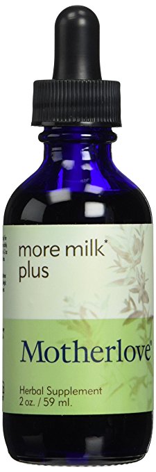 Motherlove More Milk Plus Herbal Breastfeeding Supplement Supports Lactation, 2oz Liquid