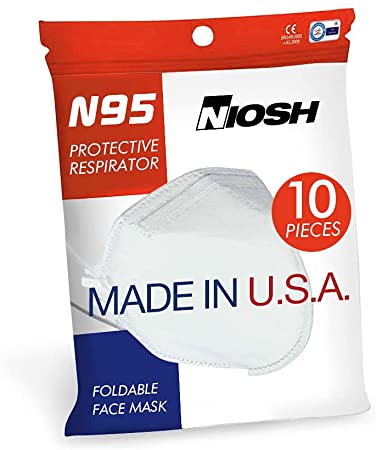 USA Made Respirator Covers NIOSH Approved, Breathable Cup Dust Covers, Lightweight, Foldable Fabric Design, Premium Quality, Round Pre-Formed for secure fit