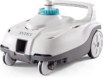 INTEX 28006E ZX100 Auto Pool Cleaner | Includes 1-1/4 inch Converter and 21 Foot Tangle Free Hose, Gray